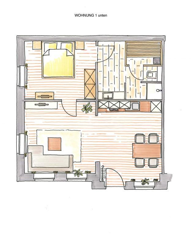 Altstadt Wohnung 1 "Luetje Hoern" Borkum Exterior foto